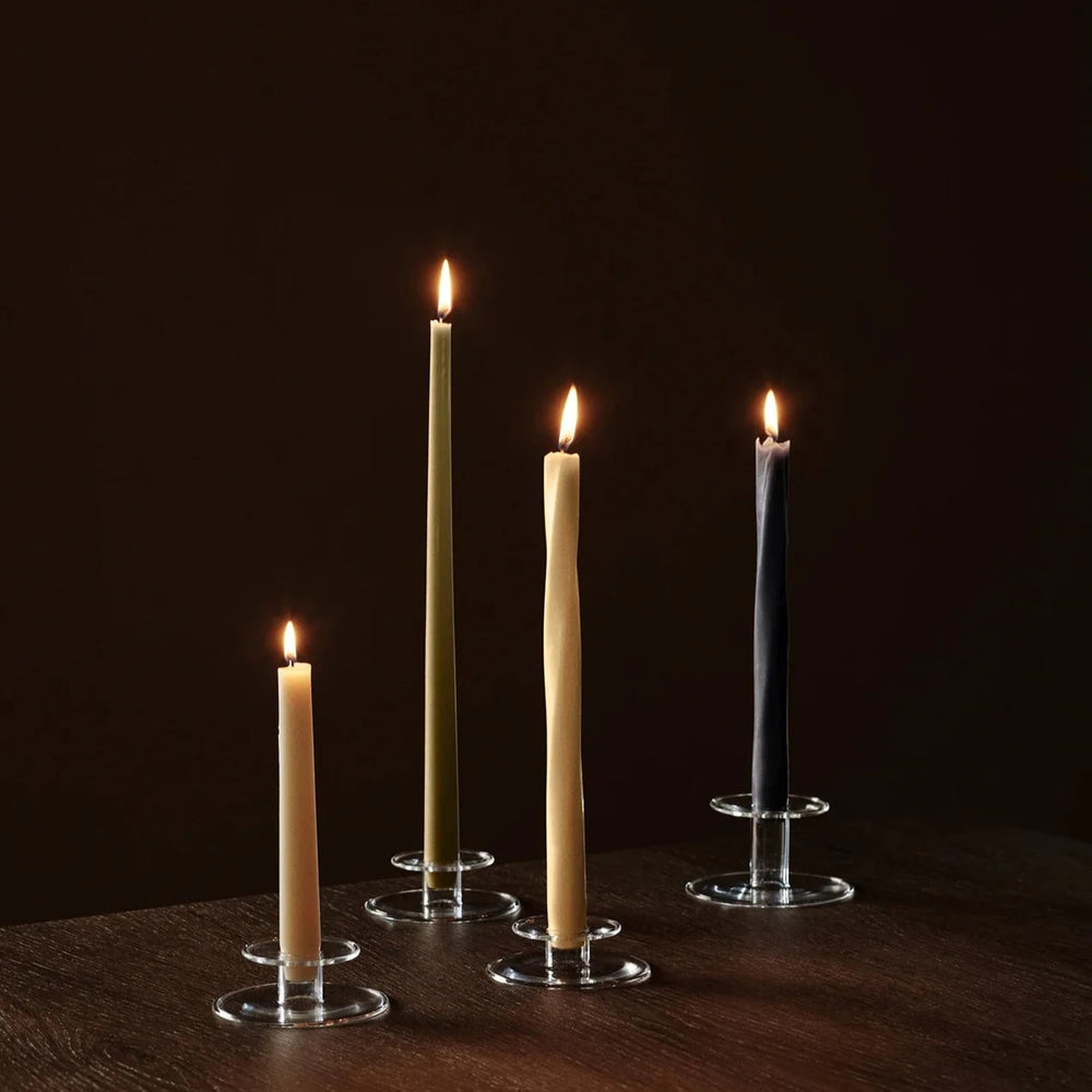 Twisted Tapered Candles | Set of 4 | Ivory