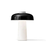 Reverse Table Lamp | Carrara Marble + Black Aluminim