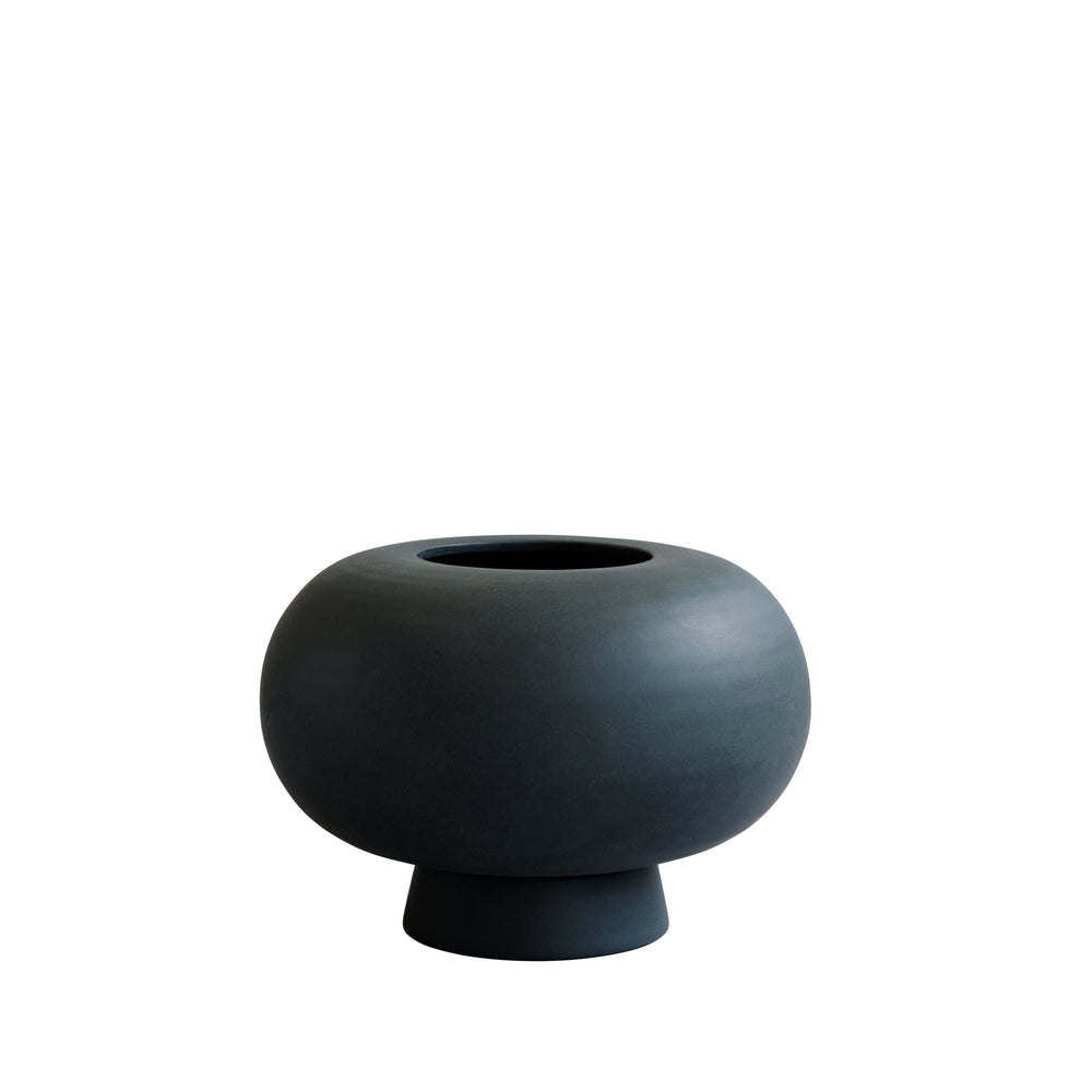 Kabin Vase | Fat | Black