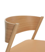 Oblique Lounge Chair | FSC® Certified Wood + Leather Seat | Various Wood Finishes + Colours.