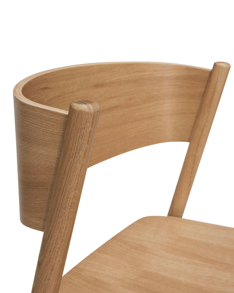 Oblique Bar Stool | FSC® Certified Wood | Various Wood Finishes.