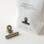 Monograph Bulldog Clips | Zinc