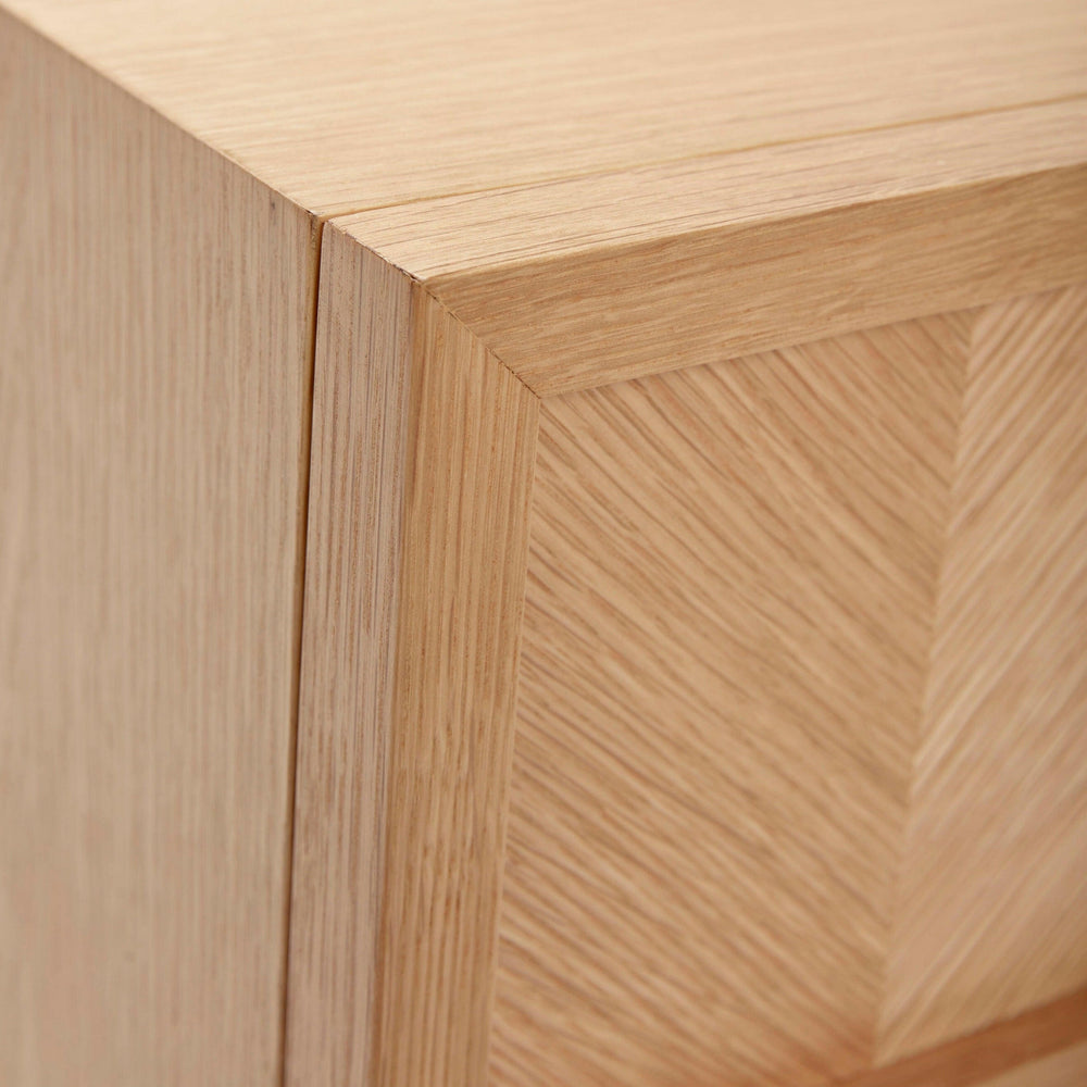 Herringbone Bedside Table | FSC® Certified Oak.