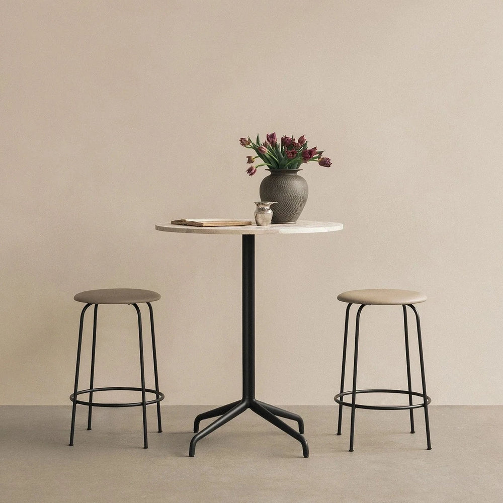 Afteroom Counter Stool | Seat Upholstered |  Various Fabrics.