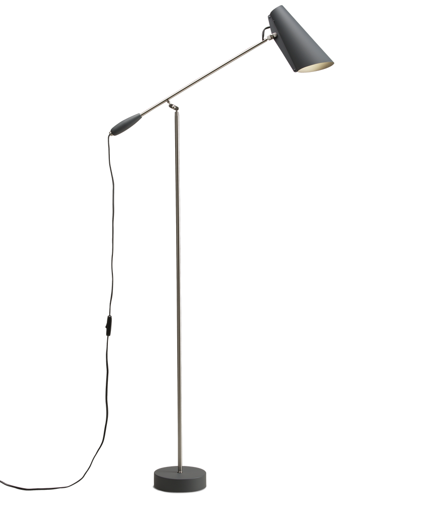 Birdy Floor Lamp Grey Steel Northern