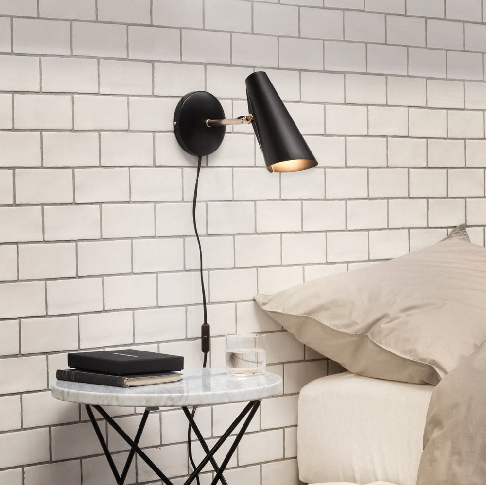 Birdy Wall Lamp Black/Brass