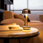 Two | LED Portable Table Lamp | Gold.