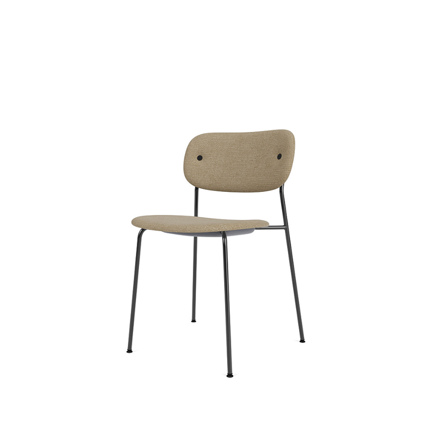 Co Dining Chair | Fully Upholstered | Black Frame.