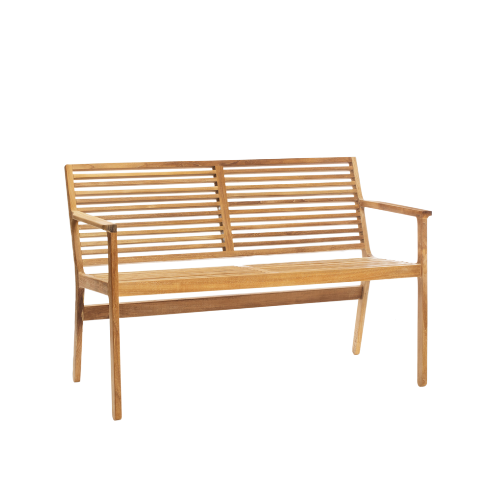 Rib | Outdoor Dining Bench with Backrest | Various Sizes