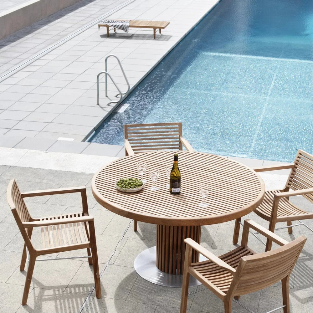 Rib | Outdoor Round Dining Table | Various Sizes