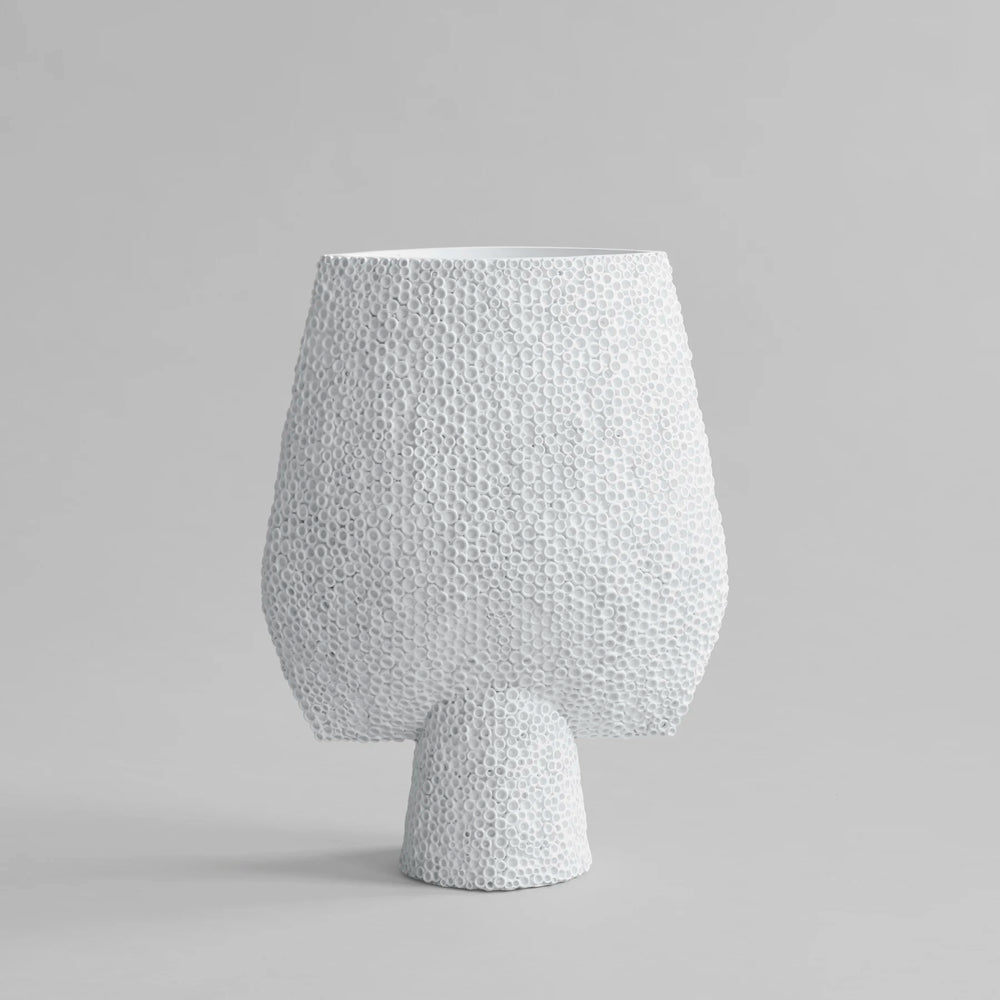 Sphere Vase Square Shisen | Big | Bone White.