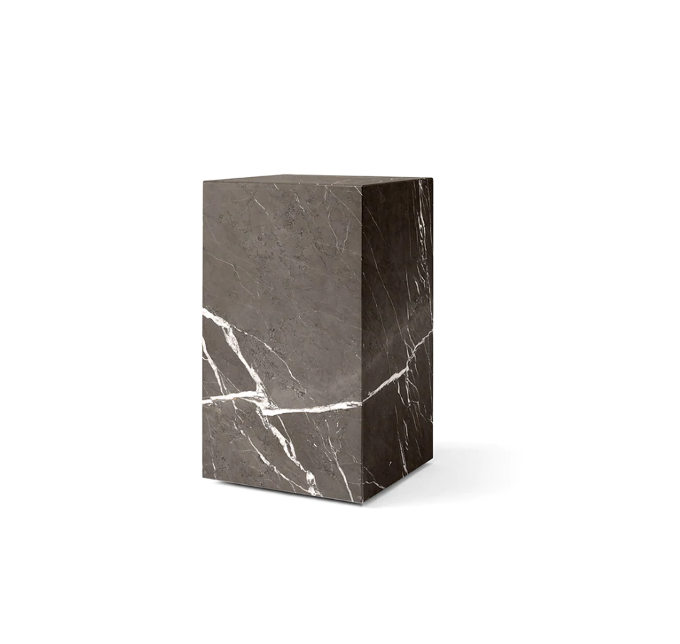 Plinth | Grey Marble Kendzo | Multiple Sizes.